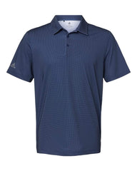 Adidas Polos S / Navy Blue/White/Grey Three adidas - Men's Diamond Dot Print Sport Shirt