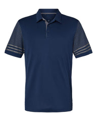 Adidas Polos S / Team Navy Blue/Grey Five adidas - Men's Striped Sleeve Polo