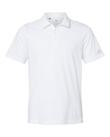 adidas Men's D2M 3S Climalite 3 Button Tech Ink White Polo Shirt Size Small