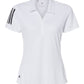 adidas Polos S / White/Black adidas - Women's Floating 3-Stripes Polo