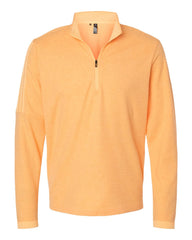 adidas Sweaters S / Acid Orange Melange adidas - Men's Shoulder Stripe Quarter-Zip Pullover