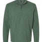adidas Sweaters S / Green Oxide Melange adidas - Men's Shoulder Stripe Quarter-Zip Pullover