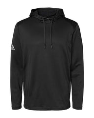 adidas Sweatshirts S / Black adidas - Men's Textured Mixed Media Hooded Sweatshirt