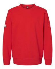 adidas Sweatshirts S / Red adidas - Men's Fleece Crewneck Sweatshirt