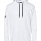 adidas Sweatshirts S / White adidas - Men's Textured Mixed Media Hooded Sweatshirt