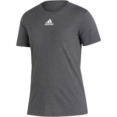 adidas T-shirts XS / Dark Grey Heather/White adidas - Women's Pregame BOS Short Sleeve Tee