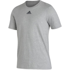 adidas T-shirts XS / Medium Grey Heather/Black adidas - Men's Pregame BOS Short Sleeve Tee