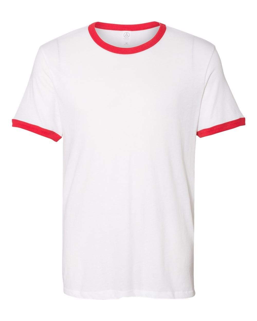 Alternative S / White/Red Alternative - Eco-Jersey Keeper Ringer T-Shirt