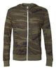 Alternative Sweatshirts Alternative - Eco-Jersey™ Hooded Full-Zip Camo Sweatshirt