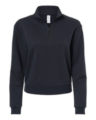Alternative Sweatshirts XS / Black Alternative - Women's Eco-Cozy™ Fleece Mock Neck Quarter-Zip Sweatshirt