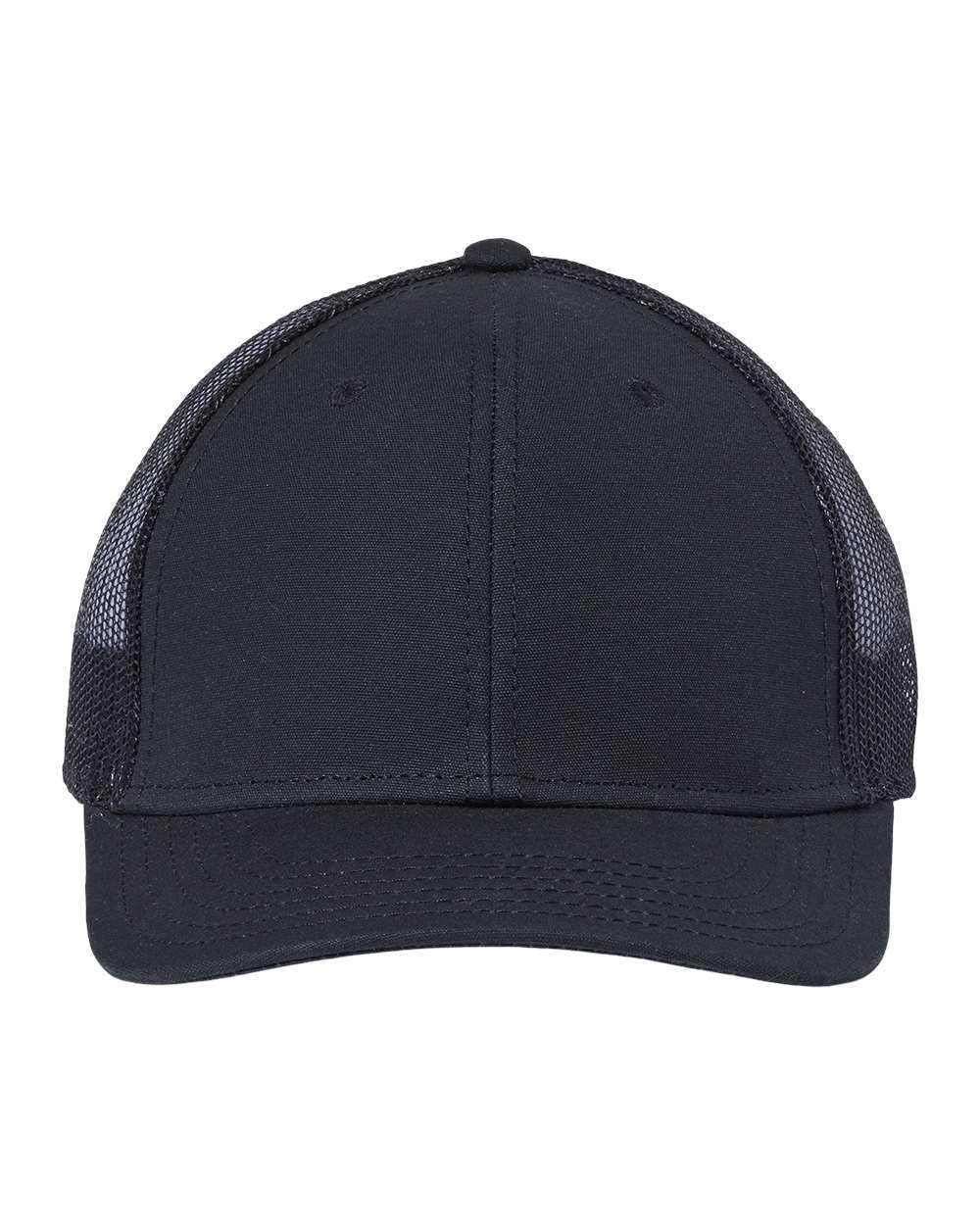 Atlantis Headwear Headwear Adjustable / Black/Black Atlantis Headwear - Sustainable Recy Three Trucker Cap