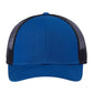 Atlantis Headwear Headwear Adjustable / Royal/Black Atlantis Headwear - Sustainable Recy Three Trucker Cap