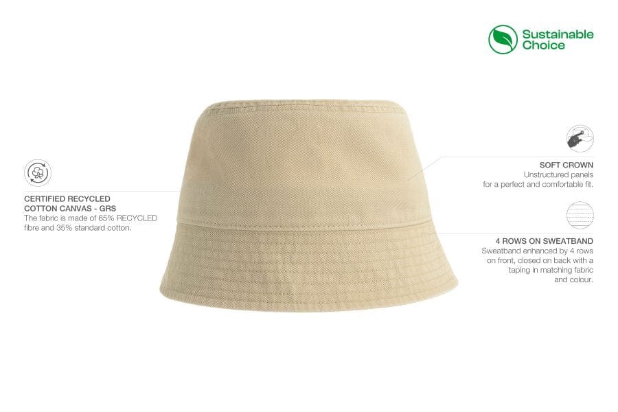 Atlantis Headwear Headwear Atlantis Headwear - Sustainable Cotton Bucket Hat