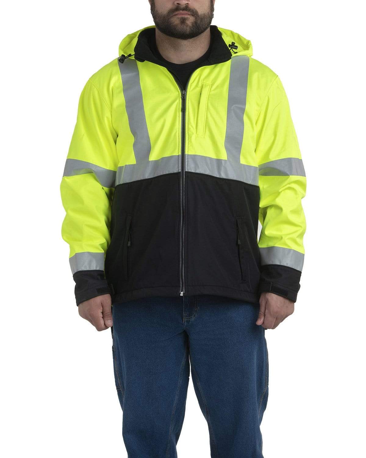 Berne Outerwear Berne - Men's Hi-Vis Type R Class 3 Softshell Jacket