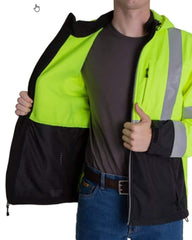 Berne Outerwear Berne - Men's Hi-Vis Type R Class 3 Softshell Jacket