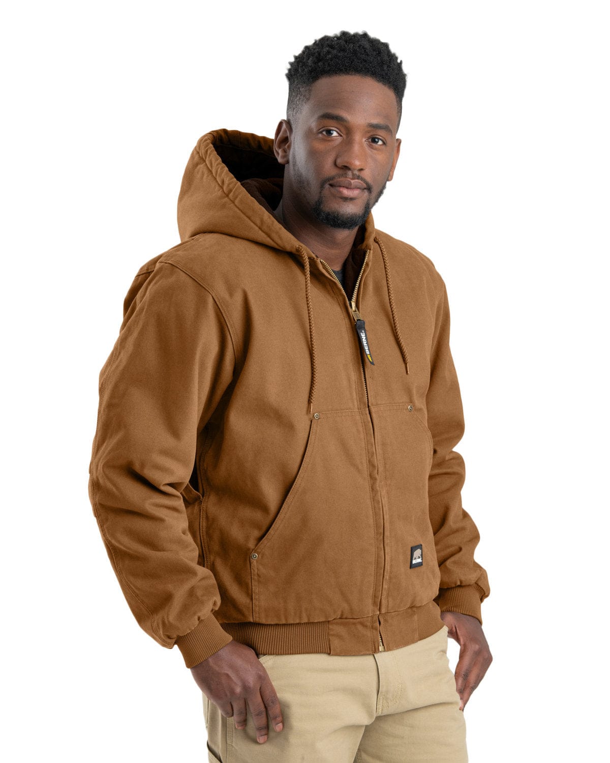 Berne - Men's Heartland Washed Duck Hooded Jacket – Threadfellows