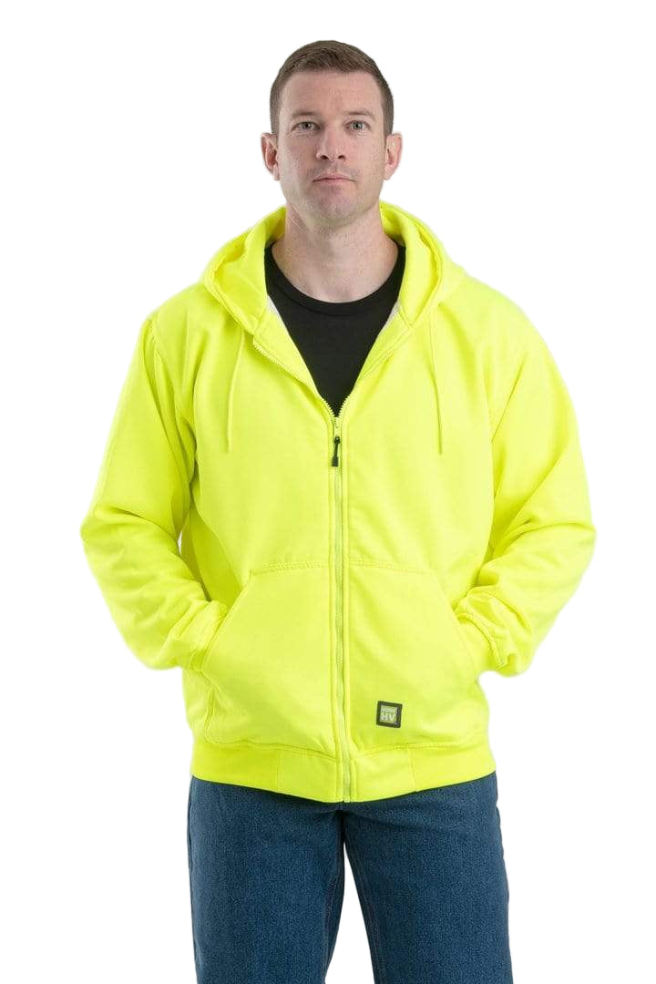 Berne Sweatshirts Berne - Men's Hi-Vis Thermal-Lined Hooded Sweatshirt
