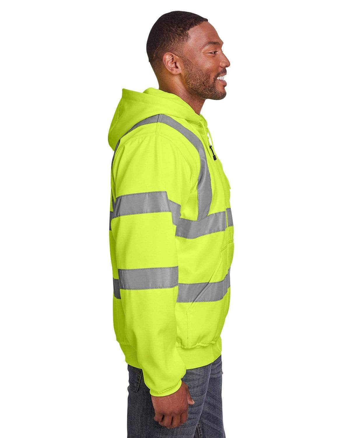 Berne Sweatshirts Berne - Men's Hi-Vis Type R Class 3 Lined Hooded Sweatshirt