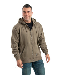 Berne Sweatshirts S / Alpine Green Berne - Men's Heritage Thermal-Lined Full-Zip Hooded Sweatshirt