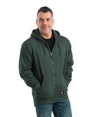 Berne Sweatshirts S / Green Berne - Men's Heritage Thermal-Lined Full-Zip Hooded Sweatshirt