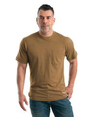 Berne T-shirts S / Brown Berne - Men's Performance Short Sleeve Pocket Tee