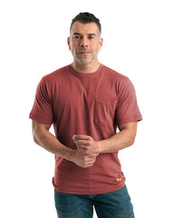Berne T-shirts S / Deep Red Berne - Men's Performance Short Sleeve Pocket Tee