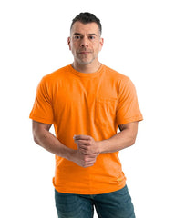 Berne T-shirts S / Orange Berne - Men's Performance Short Sleeve Pocket Tee
