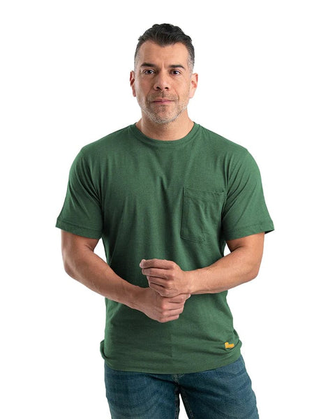 Berne T-shirts S / Pine Berne - Men's Performance Short Sleeve Pocket Tee