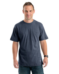 Berne T-shirts S / Space Blue Berne - Men's Performance Short Sleeve Pocket Tee