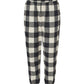 Burnside Bottoms S / Ecru/Black Burnside - Men's Flannel Jogger