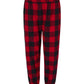 Burnside Bottoms S / Red/Black Burnside - Men's Flannel Jogger