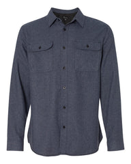 Burnside Woven Shirts S / Denim Burnside - Men's Solid Long Sleeve Flannel Shirt