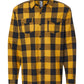 Burnside Woven Shirts S / Gold/Black Burnside - Men's Yarn-Dyed Long Sleeve Flannel Shirt