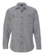 Burnside Woven Shirts S / Heather Grey Burnside - Men's Solid Long Sleeve Flannel Shirt