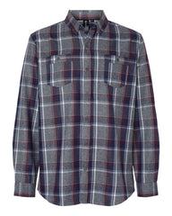 Burnside Woven Shirts S / Heather Grey/Navy Burnside - Men's Perfect Flannel Work Shirt