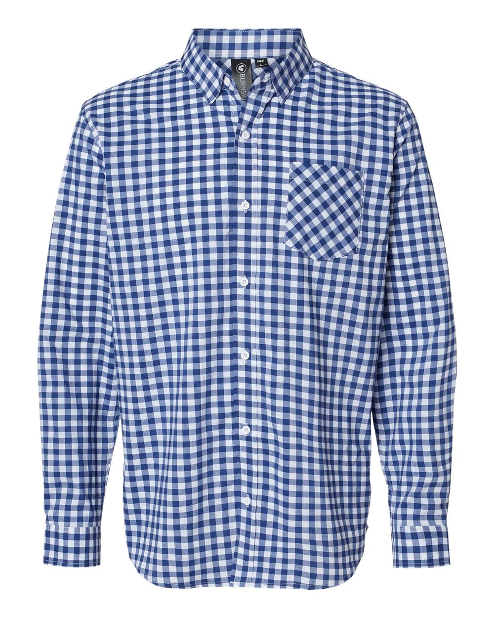 Burnside Woven Shirts S / Navy/White Gingham Burnside - Men's Technical Stretch Burn Shirt