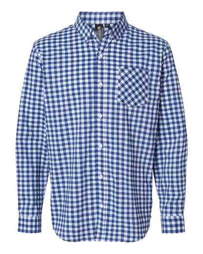 Burnside Woven Shirts S / Navy/White Gingham Burnside - Men's Technical Stretch Burn Shirt