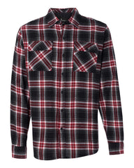 Burnside Woven Shirts S / Red Burnside - Men's Yarn-Dyed Long Sleeve Flannel Shirt