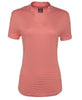 Callaway Polos S / Cayenne/Apricot Blush Callaway - Women's Fine Line Stripe Polo