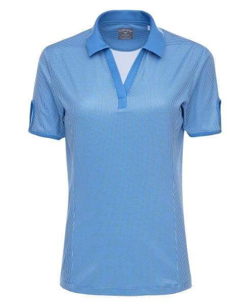 Callaway Polos S / Magnetic Blue Callaway - Women's Gingham Polo