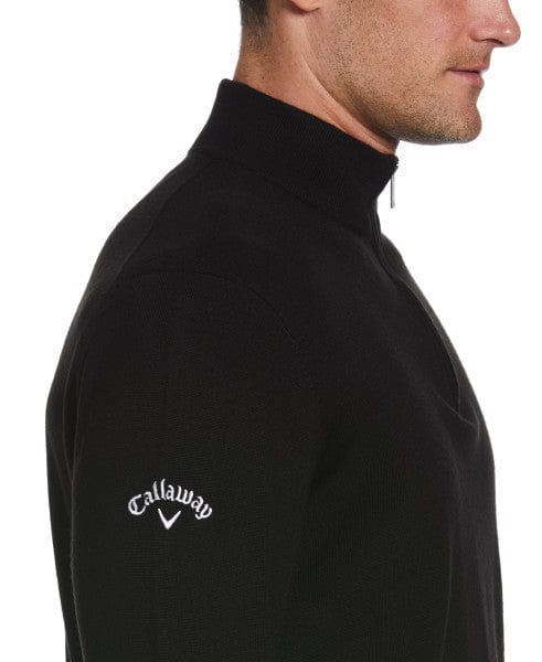 Callaway Maglione da golf da uomo in pile testurizzato di peso medio Callaway Maglione da golf da uomo in pile testurizzato di peso medio