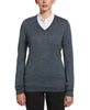 Callaway Sweaters S / Steel Heather Callaway - Women's V-Neck Merino Sweater