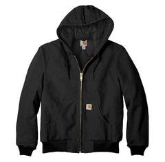 Carhartt Outerwear S / Black Carhartt - Quilted-Flannel-Lined Duck Active Jac
