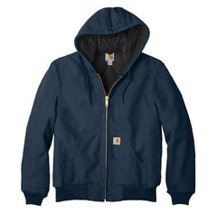Carhartt Outerwear S / Dark Navy Carhartt - Quilted-Flannel-Lined Duck Active Jac