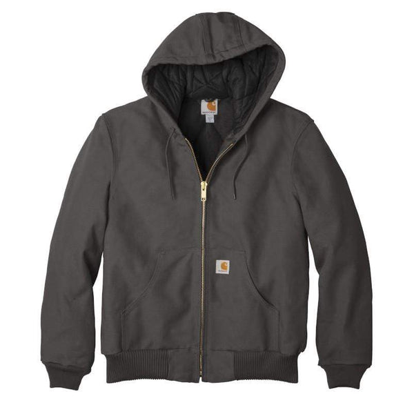 Carhartt Outerwear S / Gravel Carhartt - Quilted-Flannel-Lined Duck Active Jac