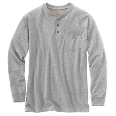 Carhartt T-shirts S / Heather Grey Carhartt - Long Sleeve Henley T-Shirt