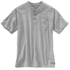 Carhartt T-shirts S / Heather Grey Carhartt - Short Sleeve Henley T-Shirt
