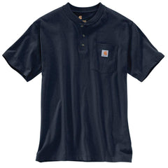 Carhartt T-shirts S / Navy Carhartt - Short Sleeve Henley T-Shirt