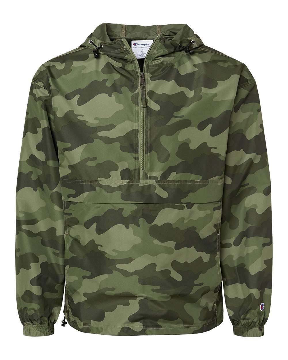 Champion Outerwear S / Olive Green Camo Champion - Packable Quarter-Zip Camo Jacket