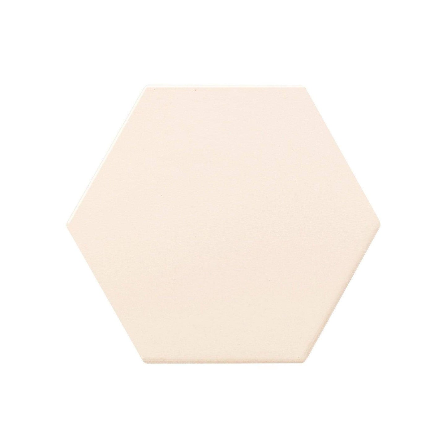CoasterStone Accessories One Size / White/Beige Stone CoasterStone - Absorbent Single Stone Hexagon Coaster